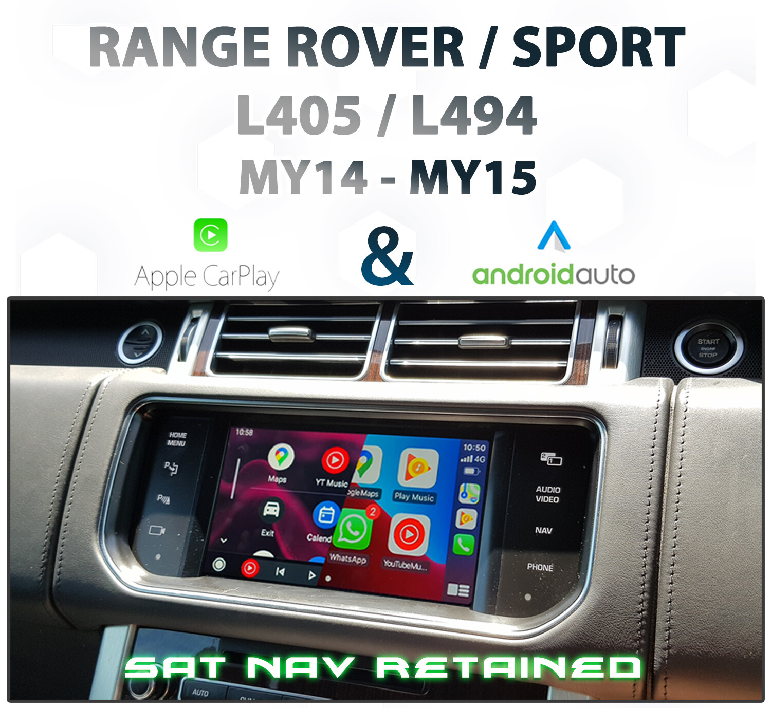 [15] Range Rover / Sports - IAM2 Apple CarPlay &amp; Android Auto Integration
