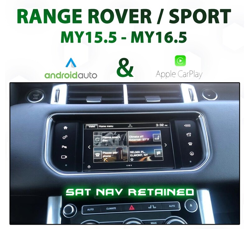 [MY15.5-16.5] RANGE ROVER / SPORT -  Apple CarPlay &amp; Android Auto Integration