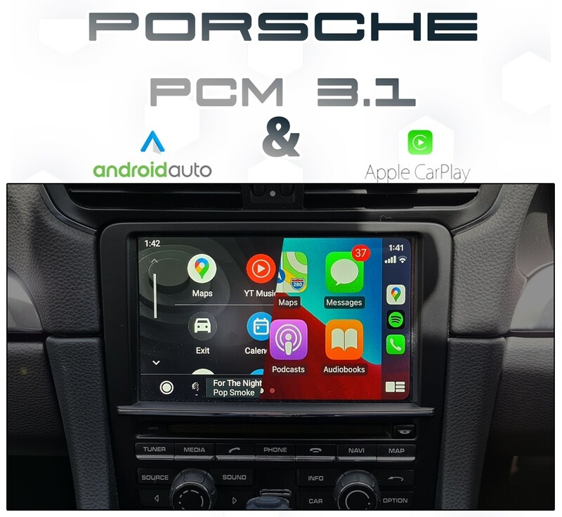Porsche equipped with PCM3.1 Audio with Apple CarPlay and Android Auto integration Boxster, Cayman &amp; 911 Cayenne Macan Panamer