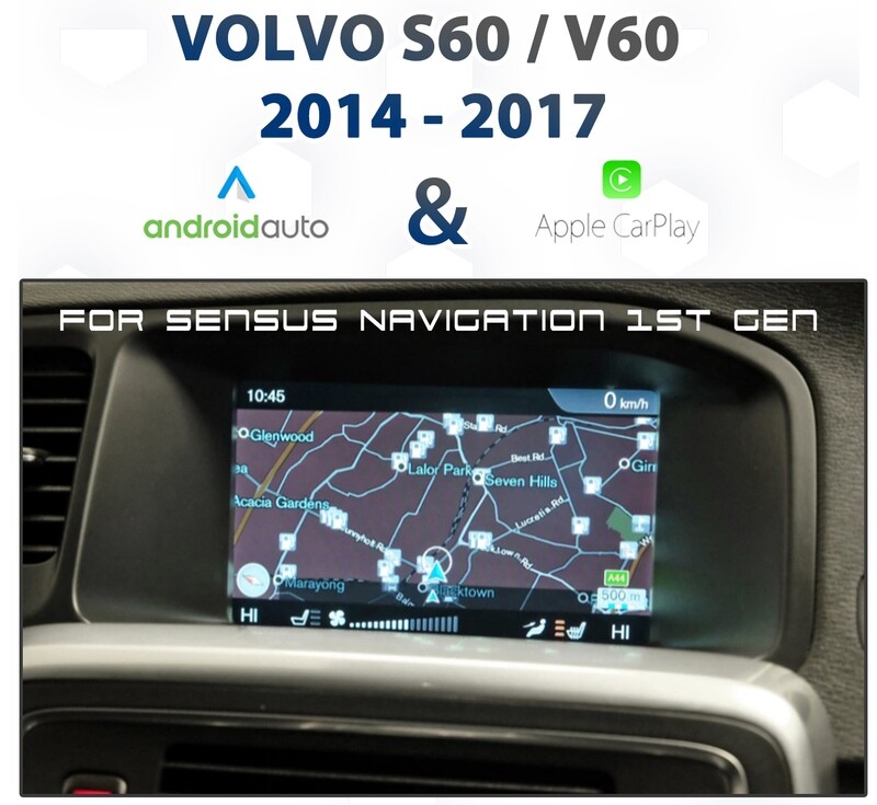 Volvo S60 / V60 (2014 to 2017/18 models) Android Auto &amp; Apple CarPlay Integration