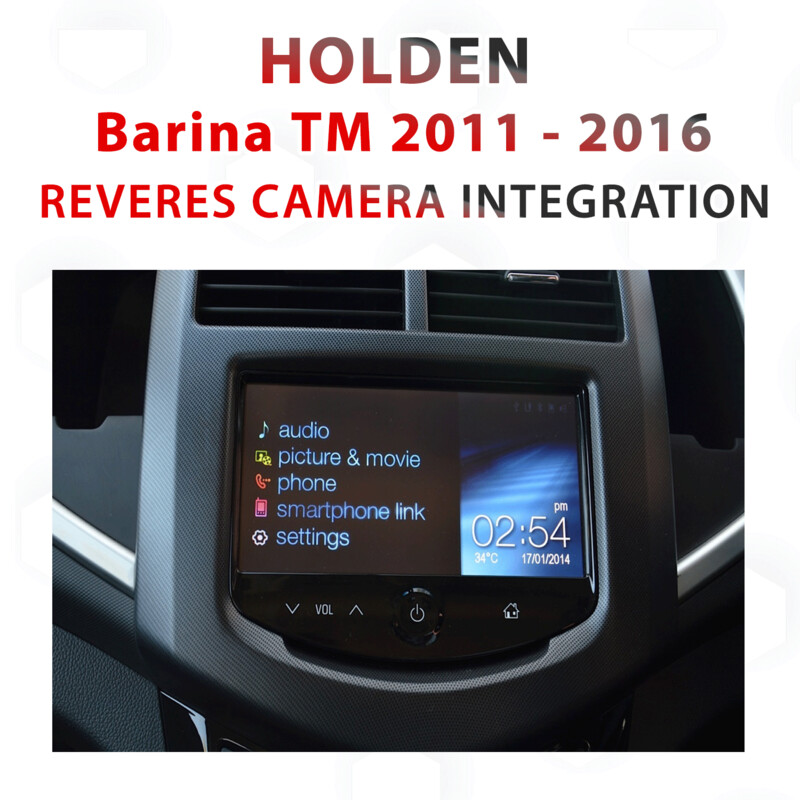 Holden TM Barina 2011 to 2016 MyLink Integrated Reversing Camera Retrofit Kit