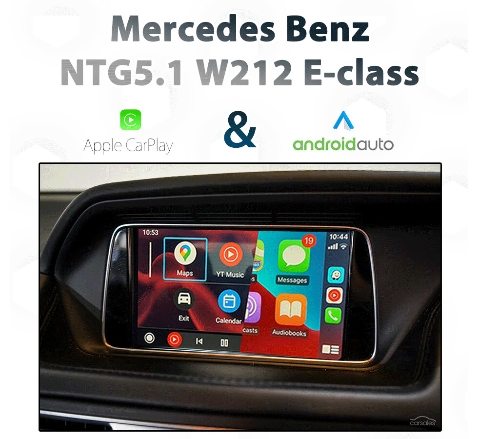 2015-2016 Mercedes-Benz W212 E-Class with Apple CarPlay and Android Auto integration