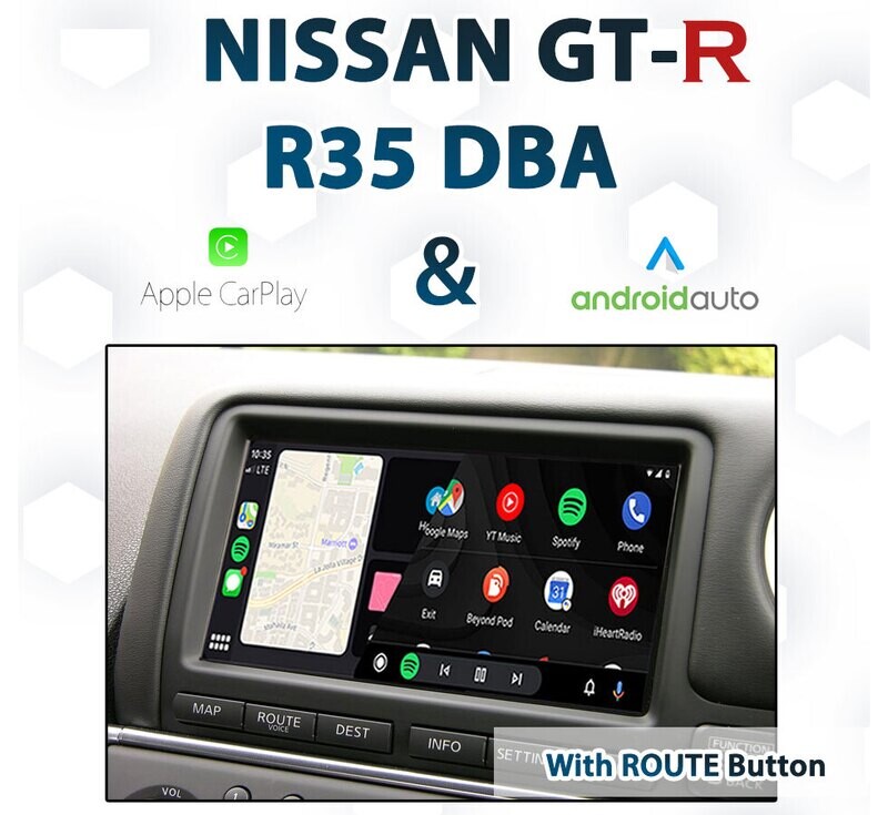 Nissan GT-R R35 From 2011 to 2016 Apple CarPlay &amp; Android Auto Integration
