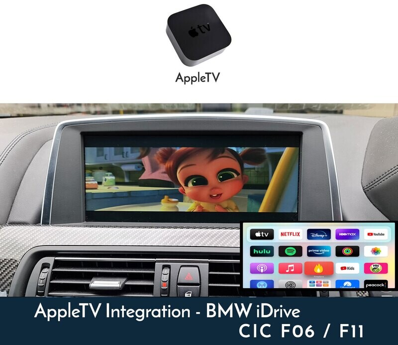 BMW F06 / F11 6 Series with CIC iDrive AppleTV Integration