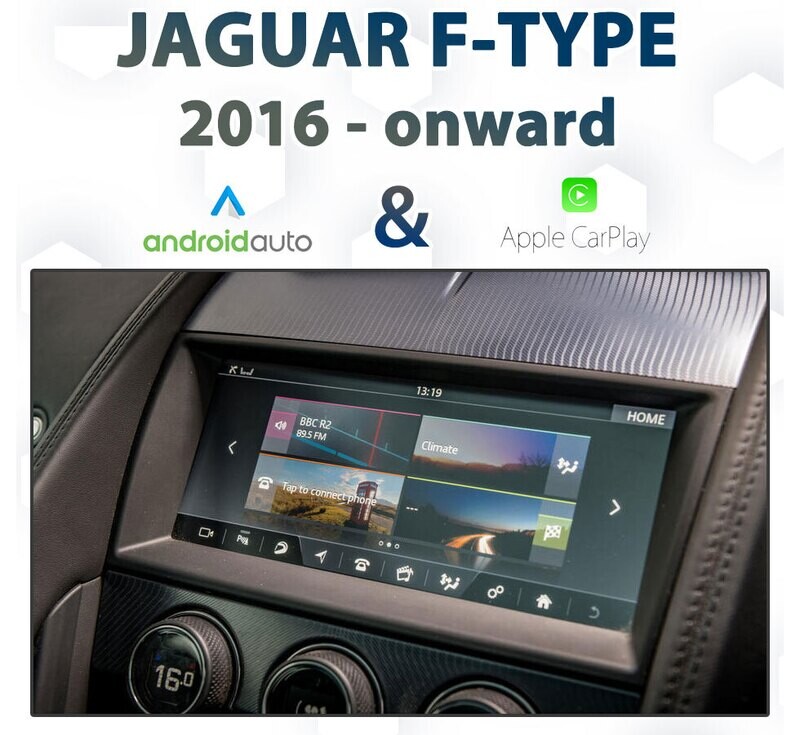 Jaguar F-Type InControl Touch Pro Apple CarPlay &amp; Android Auto Integration pack