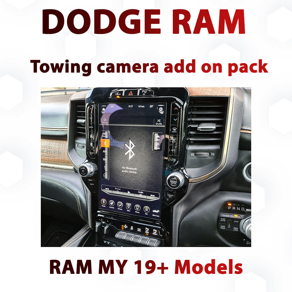 MY19+ Dodge Ram UConnect 12&quot; Camera Integration: Caravan &amp; Front View Camera Interface