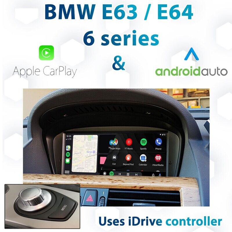 BMW E63 E64 6 Series CCC iDrive Apple CarPlay &amp; Android Auto Integration