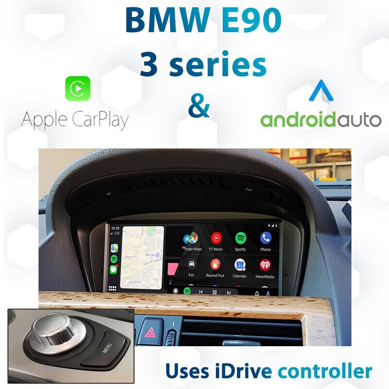 BMW E90 E91 E92 3 Series CCC iDrive Apple CarPlay &amp; Android Auto Integration