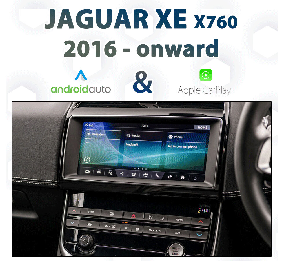 Jaguar XE X760 InControl Touch Pro Apple CarPlay &amp; Android Auto Integration pack