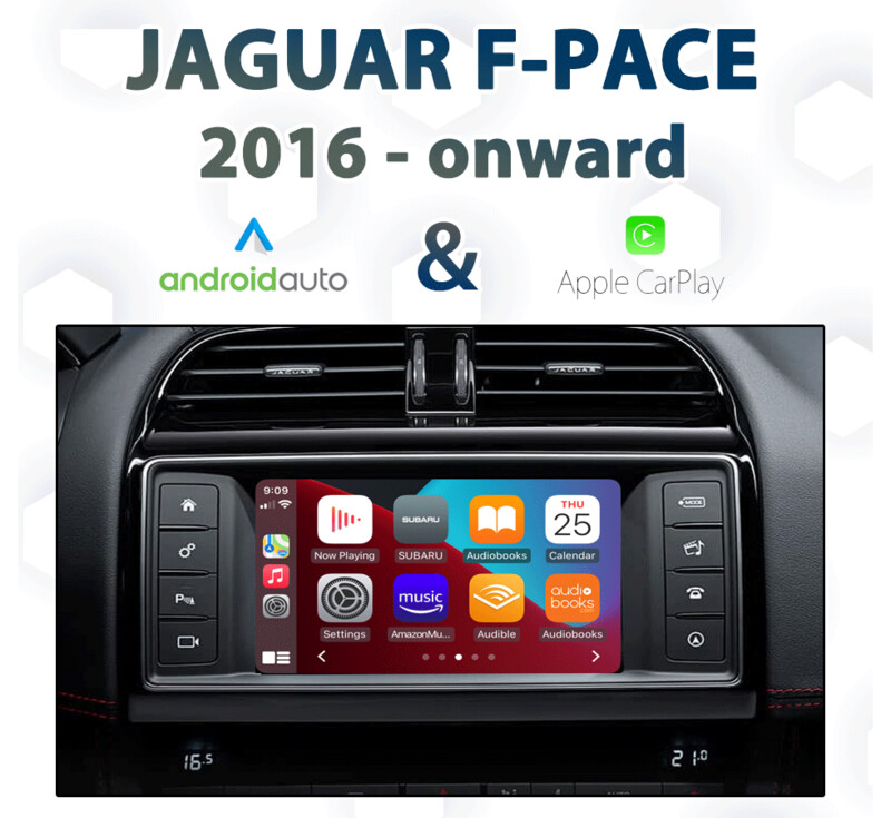 Jaguar F-Pace InControl Touch Apple CarPlay &amp; Android Auto Integration pack