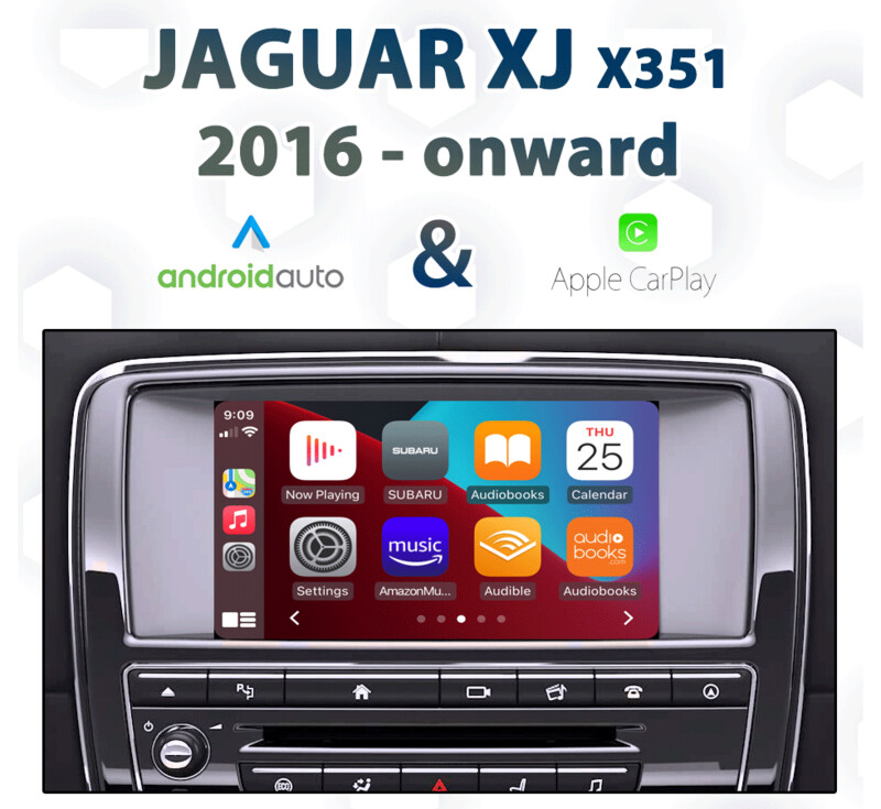 Jaguar XJ / XJR X351 InControl Touch Apple CarPlay &amp; Android Auto Integration pack