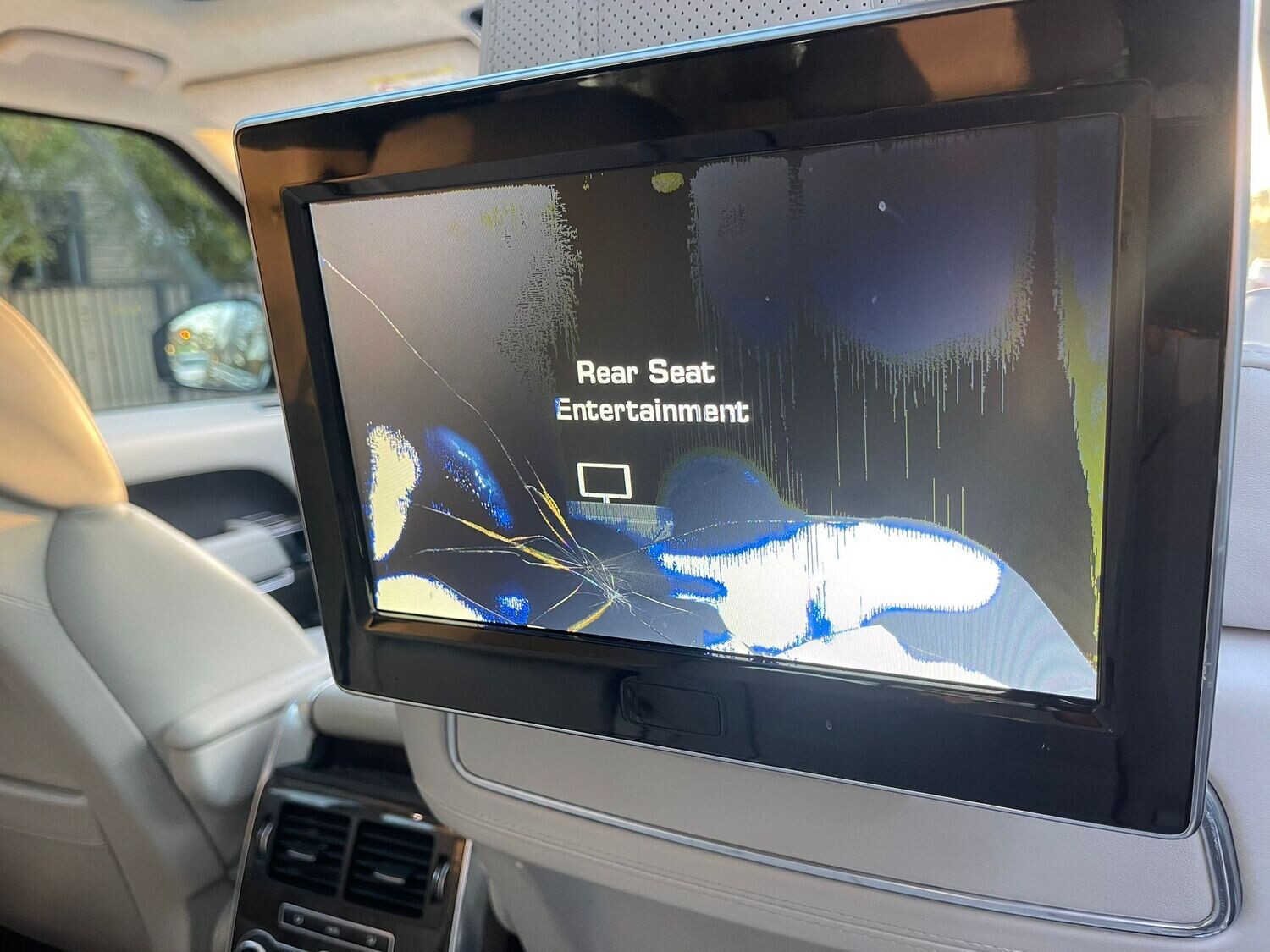 Family Entertainment System Rear DVD Player crack LCD display EPLA-19F210-AA L405