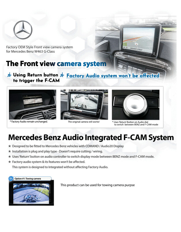 Front View Camera Video Interface Module for Mercedes-Benz SL (2014 to 2018 Model Range, NTG5.1 or Above)