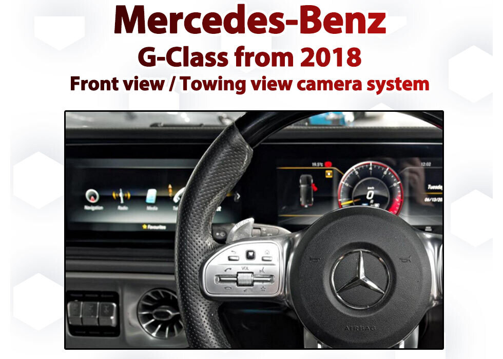 Mercedes Benz G-Class MBUX Audio Integrated front view camera kit from 2018