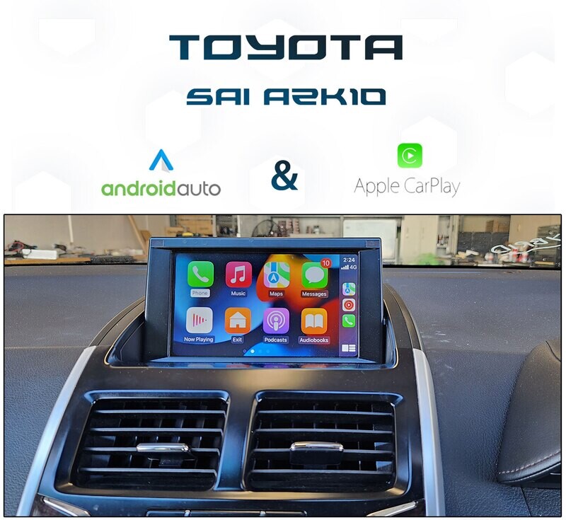 Toyota SAI AZK10 (2014 onwards) with seamless Apple CarPlay and Android Auto integration