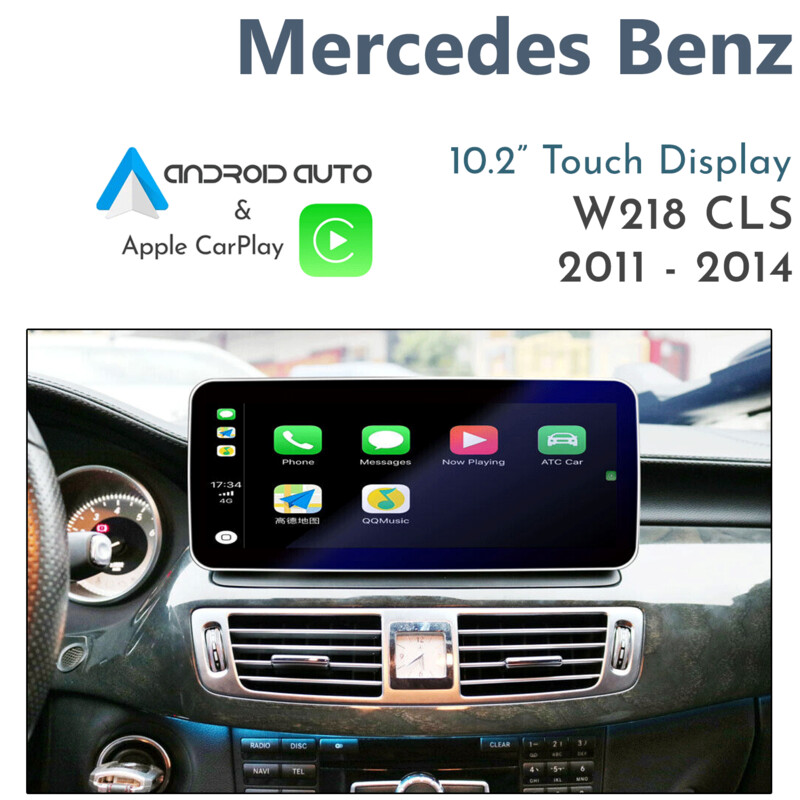 Mercedes-Benz C218/X218 CLS-Class (2011-2014) – 10.2&quot; Android 13 Touch Display with Apple CarPlay &amp; Android Auto Integration