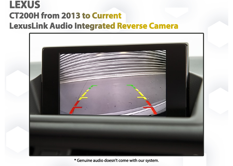 [2012-] Lexus CT200h Audio Integrated Reversing Camera Upgrade