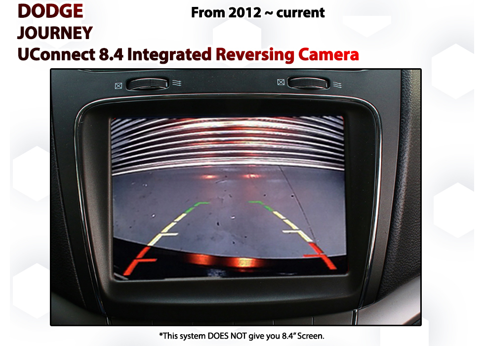 Dodge Journey [2012-Current] UConnect 8.4&quot; Reverse Camera Integration System