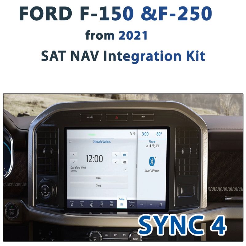 FORD F150 SYNC 4  - GPS NAV Integration kit with worldwide map covered