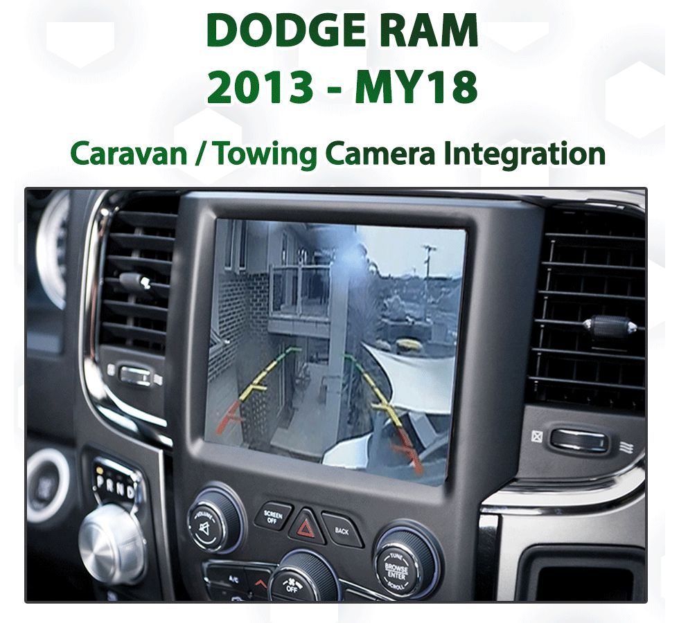 2013–2021 Dodge RAM 1500 DS UConnect 8.4&quot; Caravan &amp; Front Camera Integration Interface