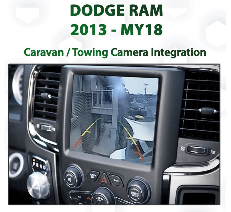 2013–2021 Dodge RAM 1500 DS UConnect 8.4" Caravan &amp; Front Camera Integration Interface