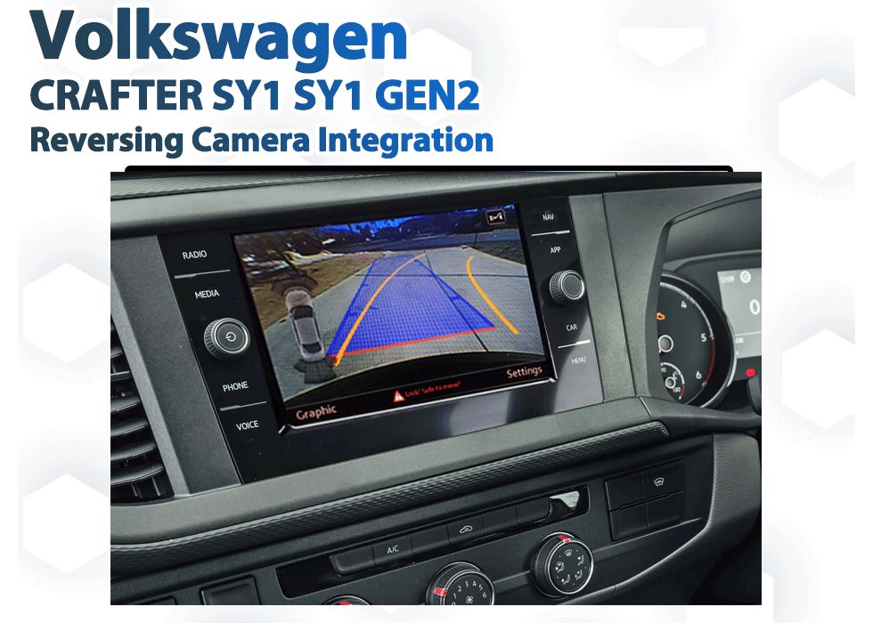 Volkswagen Crafter SY1 and SY1 Gen2 (2020 models onward) Reverse Camera Integration for Volkswagen Discover Media AppConnect Audio