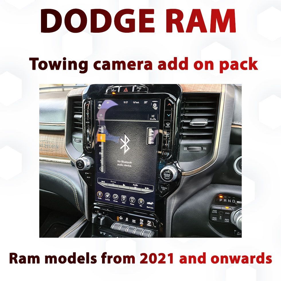 2021+ Dodge Ram UConnect 12&quot; Camera Integration: Caravan &amp; Front View Camera Interface