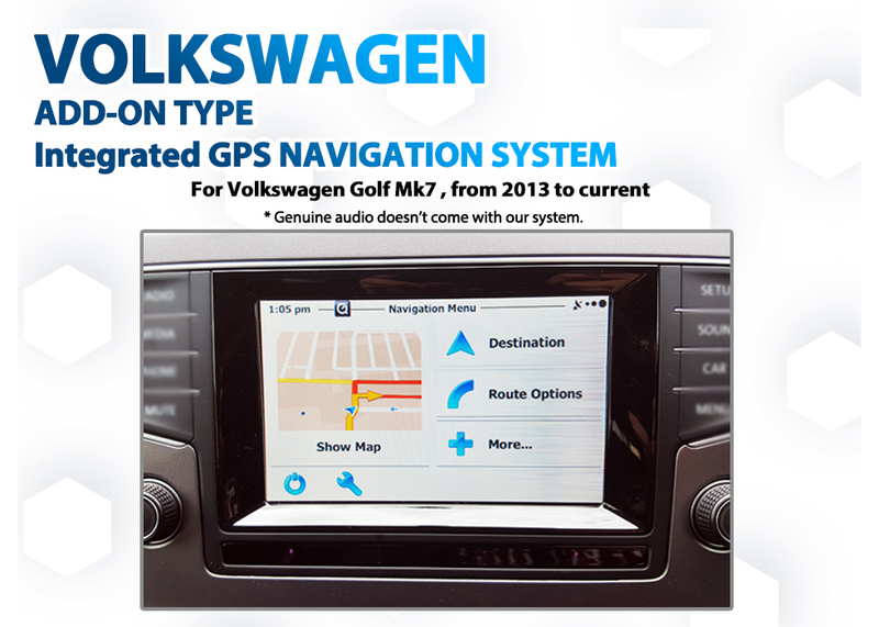 [2013 - 2018] Volkswagen Golf Mk7 Composition Media Audio add-on GPS Navigation upgrade