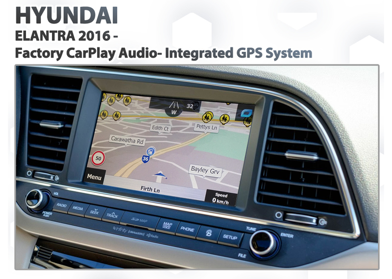 [2016-2018] Hyundai Elantra Factory Audio Integrated GPS Navigation