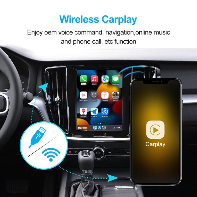 Volvo S60 S90 from 2018 9 inch vertical touchscreen  CarPlay and Android auto