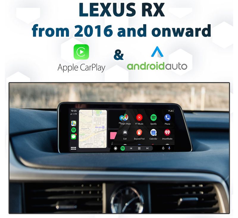 LEXUS RX AL20 from 2016 - Apple CarPlay &amp; Android Auto Integration