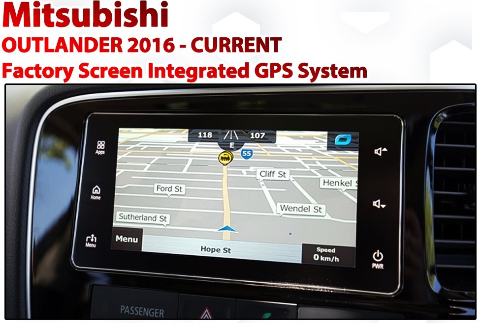 [2016 - 2019] Mitsubishi Outlander Factory Audio Integrated GPS Navigation system
