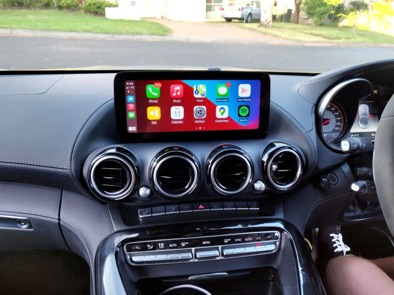 10.25" Touchscreen Overlay + Wireless Upgrade Kit for NTG 5.5 CarPlay &amp; Android Auto AMG GT (C190 / R190)) 2018–2021