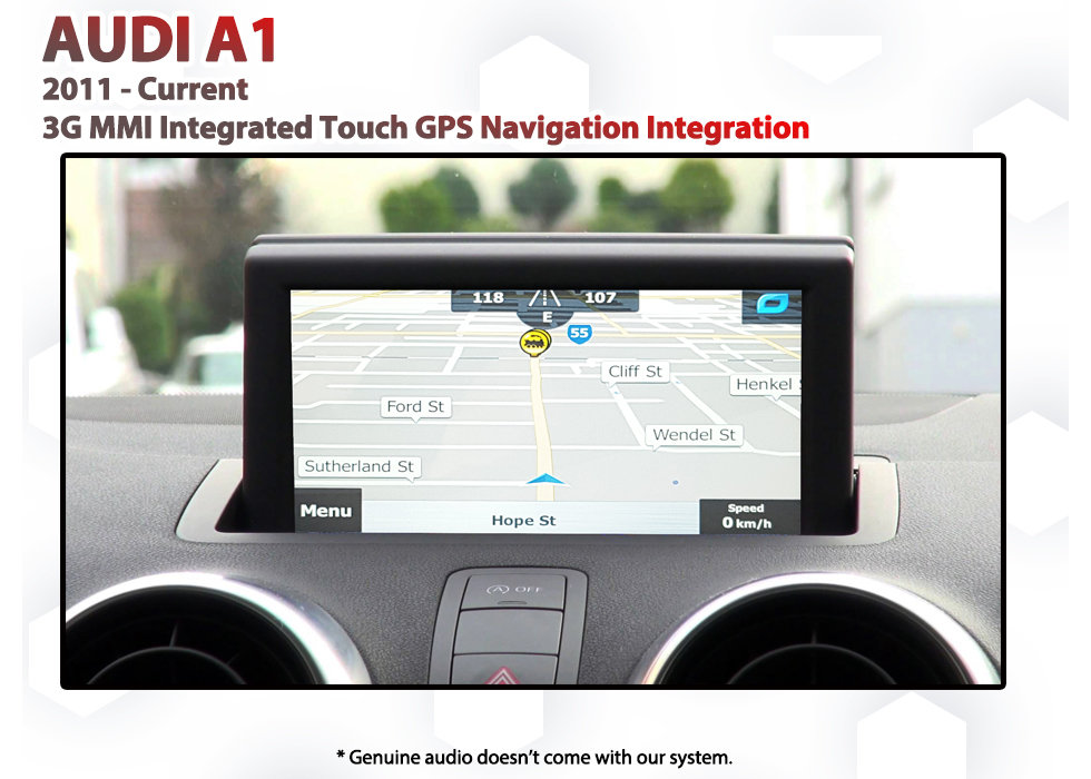 Audi A1 - 3G MMi Audio Factory 3G Audio Screen Add-on GPS Navigation MAP Upgrade SAT NAV