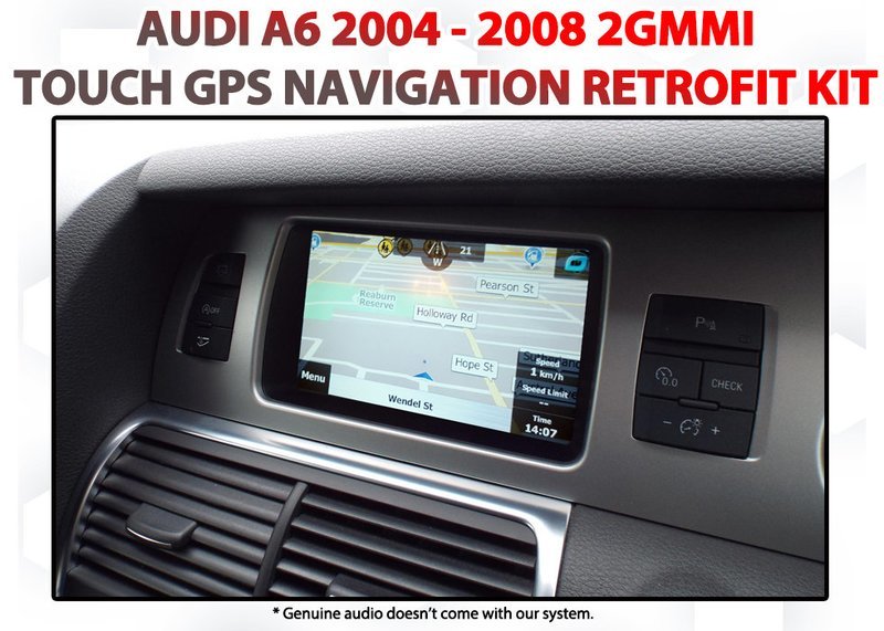 [2004 - 2008] Audi A6 (C6) - Touch overlay GPS Navigation integration