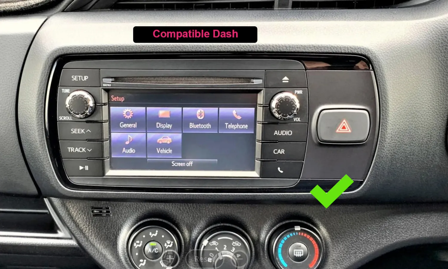 Toyota Yaris 3rd Generation (2014 to 2019, XP130_NP) with seamless Apple CarPlay and Android Auto integration