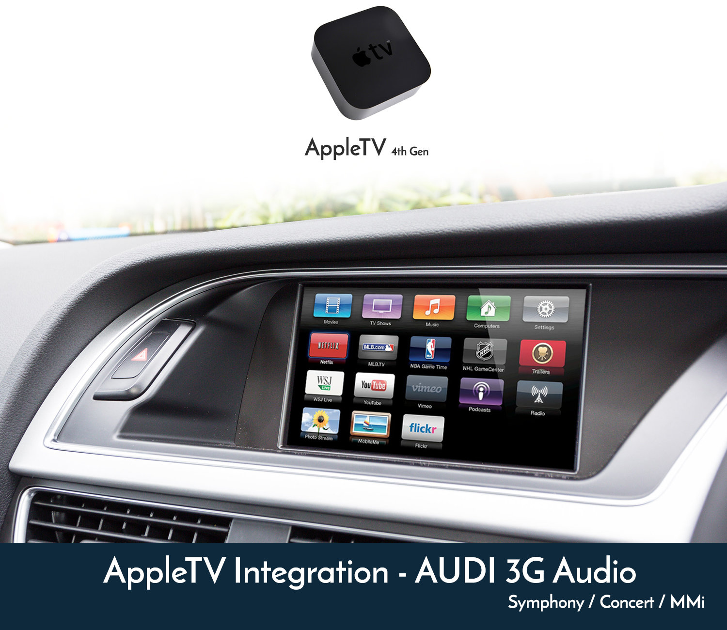 [2009-2017] Audi A4 / A5 / Q5 3G MMI - AppleTV Integration