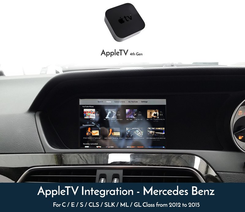 Mercedes Benz Audio20 / COMAND NTG4.5 - AppleTV 4K 4th Gen Retrofit Installation Kit