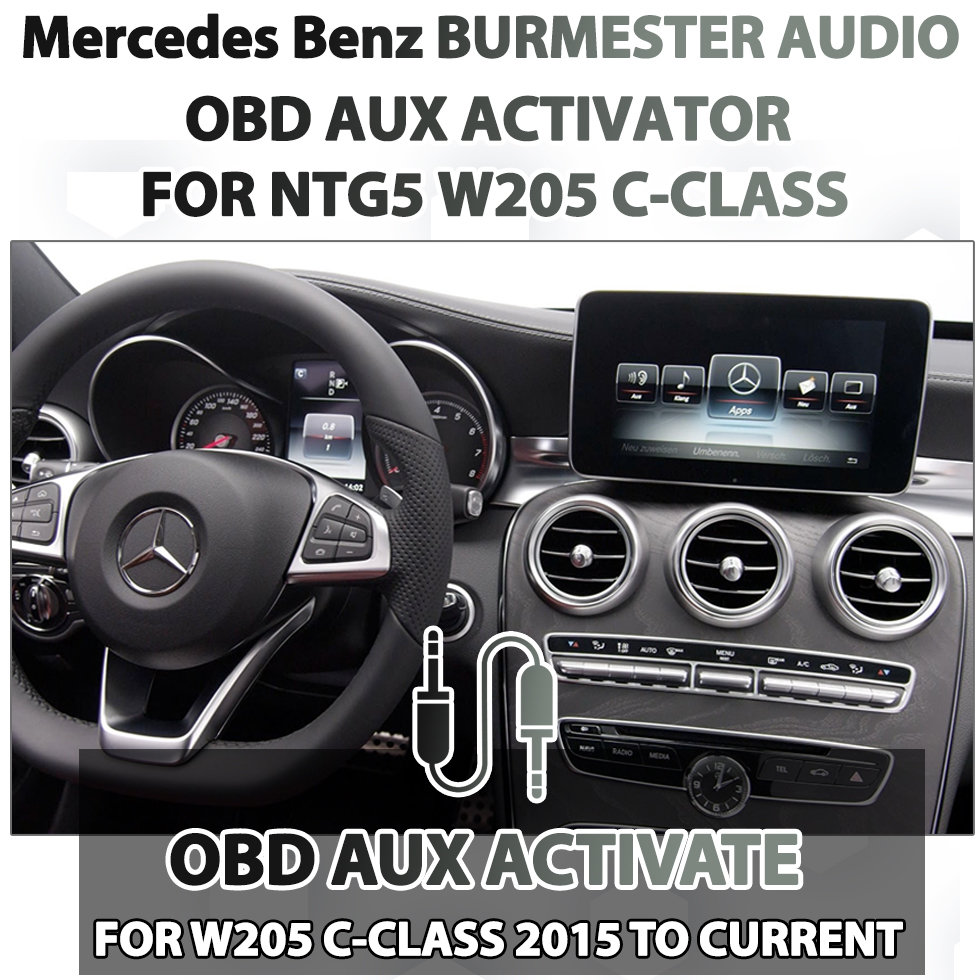 OBD AUX Activator : Mercedes Benz Burmester Sound with COMAND Audio for W205 C-Class
