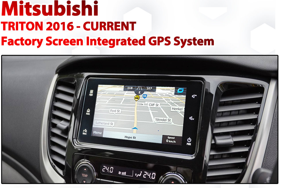 [2016+]Mitsubishi Triton Factory Audio Integrated GPS Navigation system