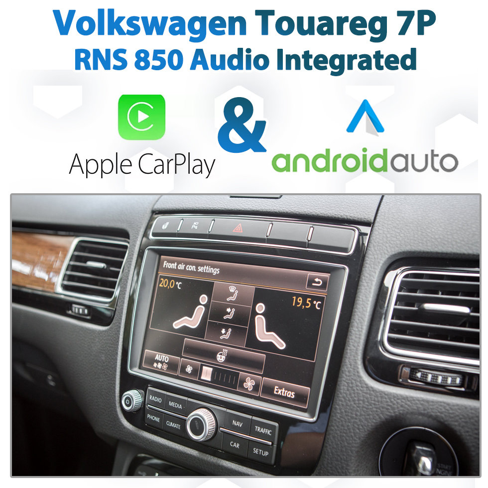 Volkswagen Touareg 7P 2010 - Current : Apple CarPlay & Android Auto Integration on RNS850 Audio Volkswagen Touareg 7P 2010 - Current : Apple CarPlay & Android Auto Integration on RNS850 Audio