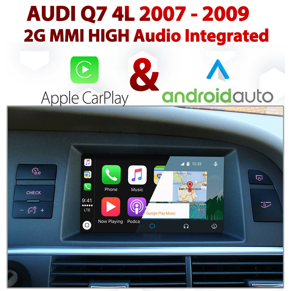 [TOUCH] Audi Q7 2G MMi 2007 - 09 -Touch overlay Apple CarPlay &amp; Android Auto Integration