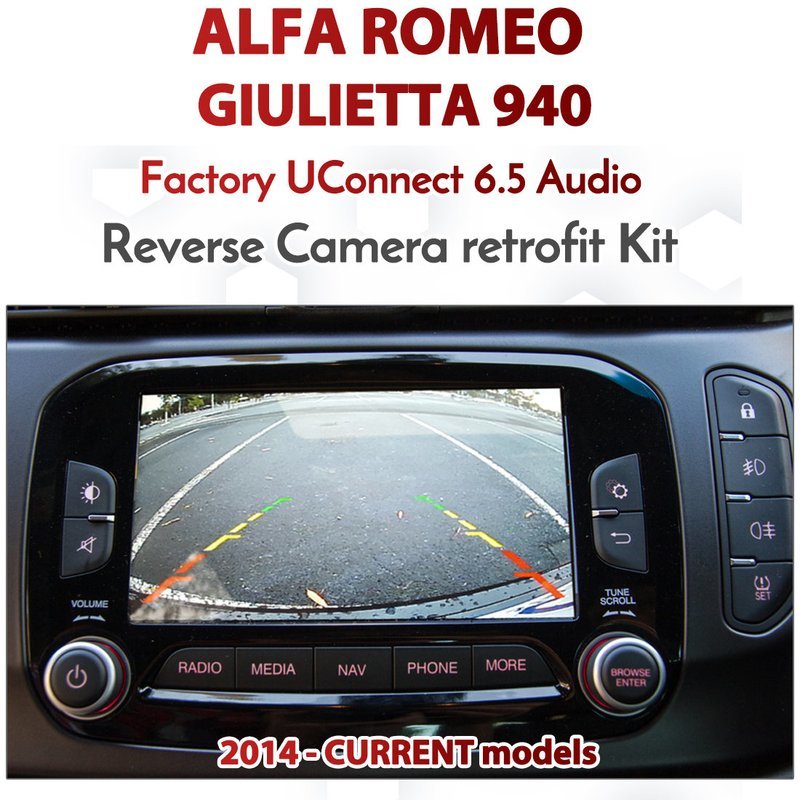 Alfa Romeo Giulietta 940 Series: Factory UConnect Integrated Reversing Camera Installation Kit