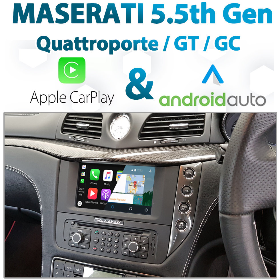 Maserati 5.5th BOSE Factory Audio Integrated Android Auto & Apple CarPlay Package Kit Maserati 5.5th BOSE Factory Audio Integrated Android Auto & Apple CarPlay Package Kit