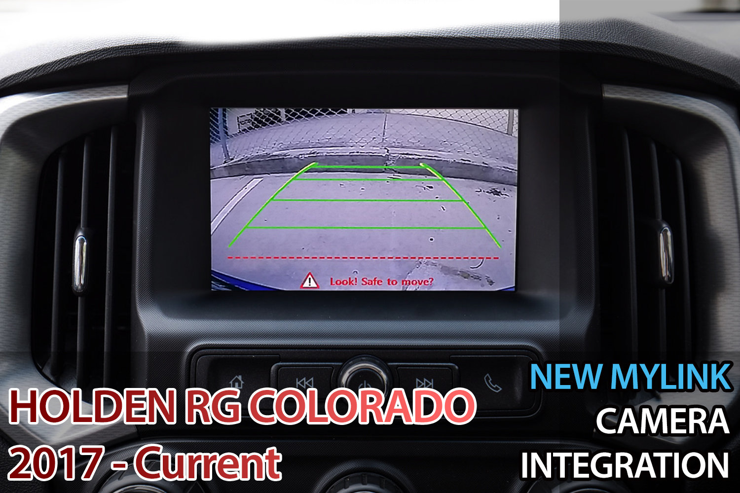 Holden Colorado 2017 - Current 7&quot; Integrated Reversing Camera Retrofit Kit