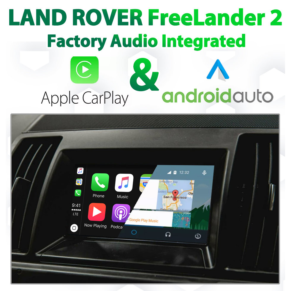 Land Rover Freelander 2 2012 - 2015 Factory IAM2.1 Audio Integrated Android Auto & Apple CarPlay Package Kit Land Rover Freelander 2 2012 - 2015 Factory IAM2.1 Audio Integrated Android Auto & Apple CarPlay Package Kit