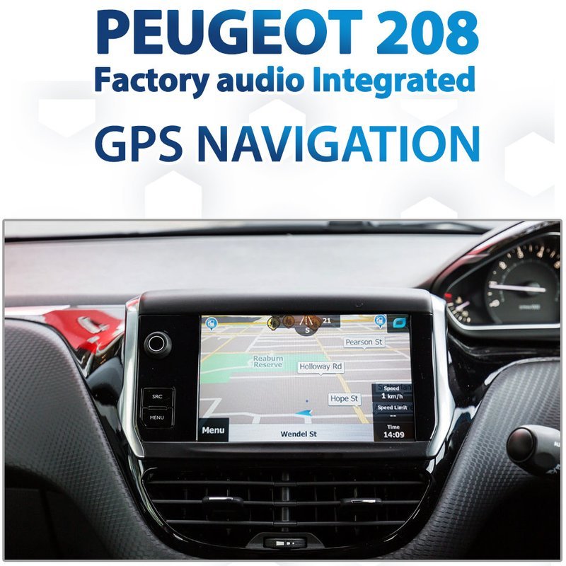 PEUGEOT 208 Factory Audio GPS Navigation Integration pack