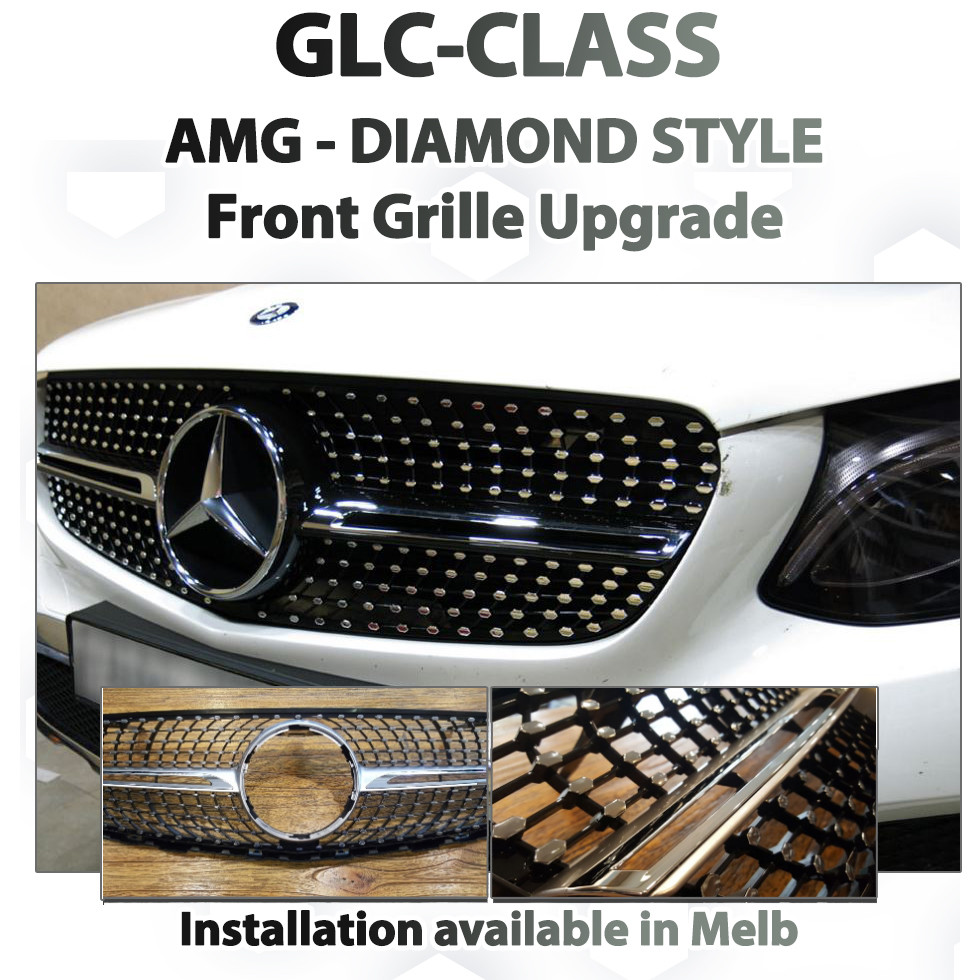 Mercedes Benz GLC-Class - AMG style Diamond Grille Upgrade service Mercedes Benz GLC-Class - AMG style Diamond Grille Upgrade service