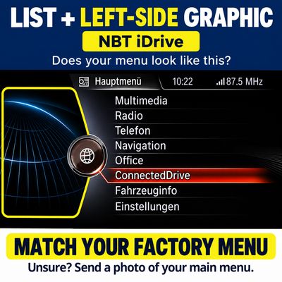 BMW with NBT iDrive