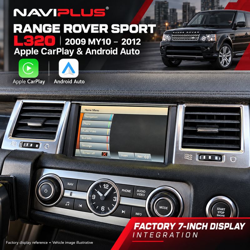Range Rover Sport L320 Apple CarPlay &amp; Android Auto Integration 2009 MY10–2012
